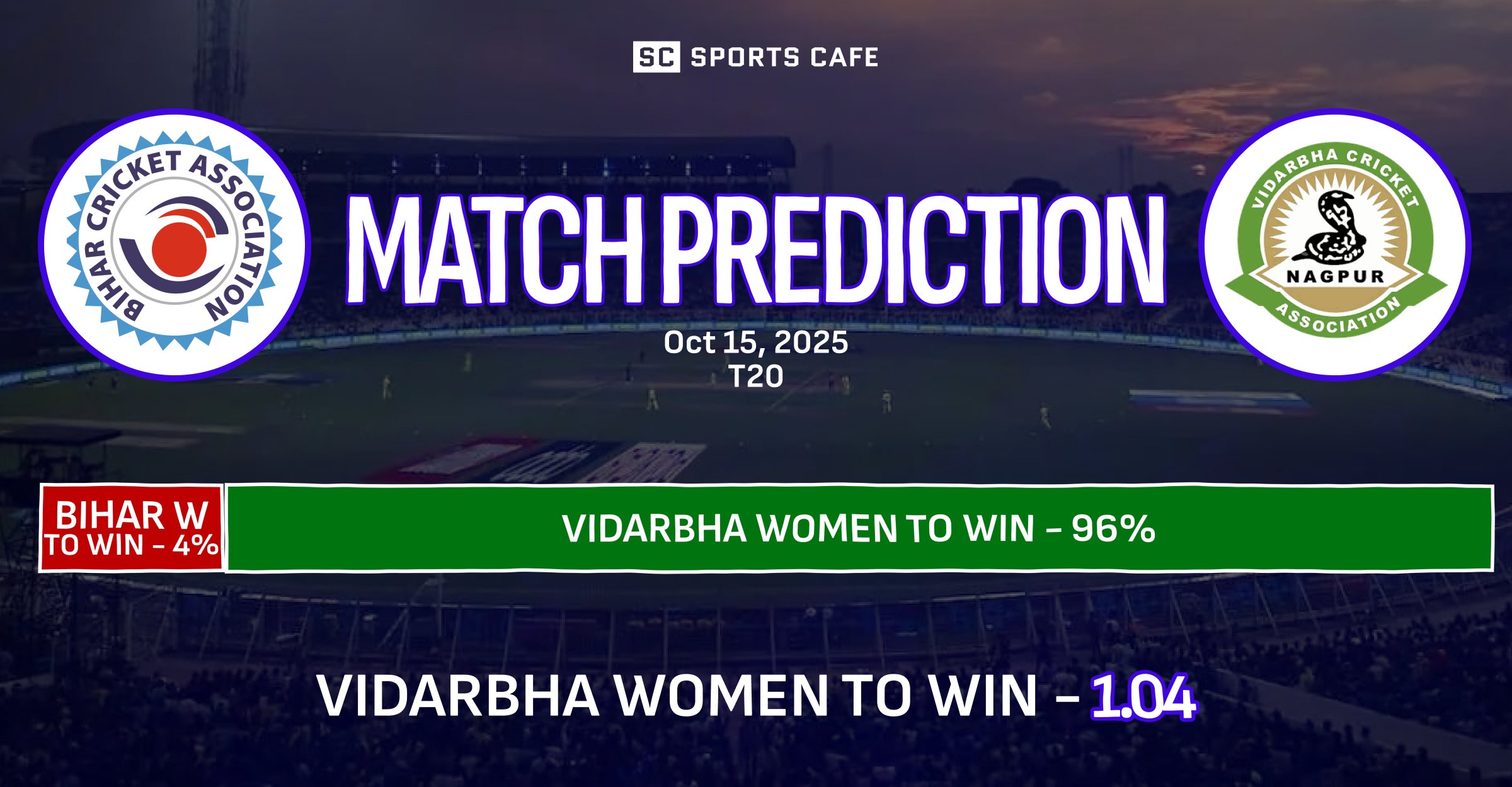 Bihar Women vs Vidarbha Women